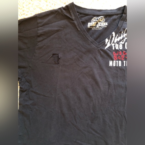 Zara Jeans preowned with many flows women tee Sz XL - Picture 4 of 9